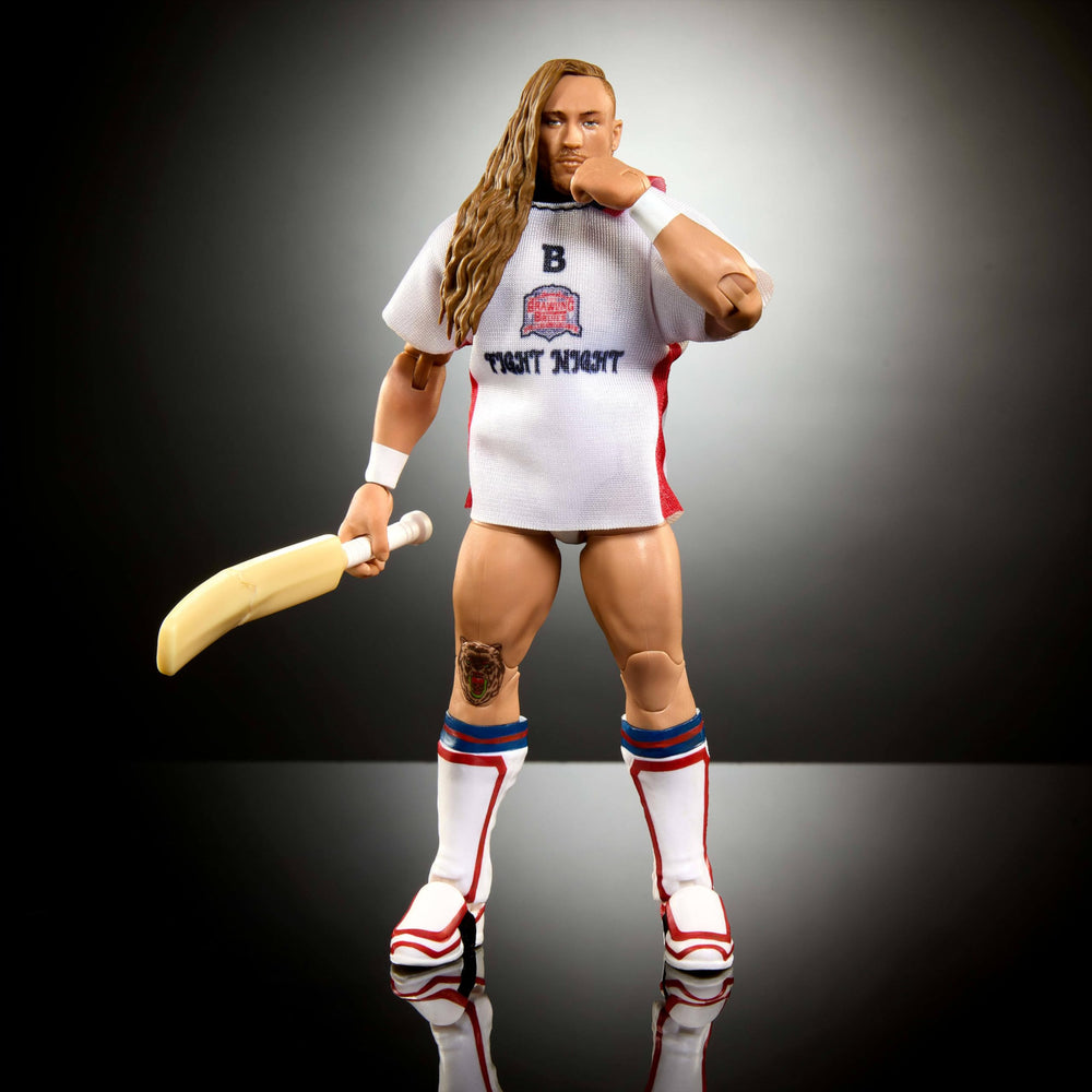 Mattel WWE Elite Series 110 Butch accessories pack for authentic display-ready details.