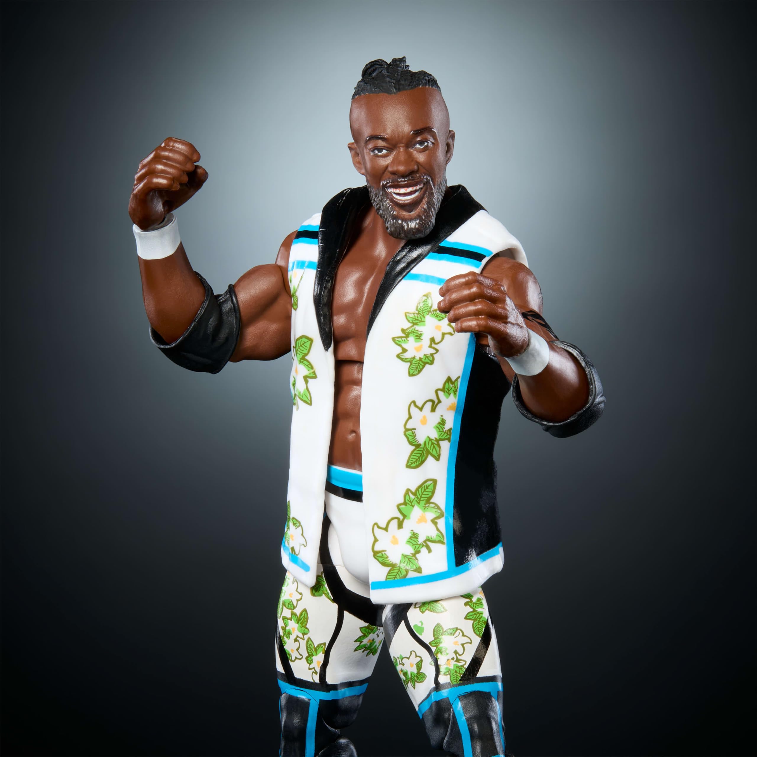 Mattel WWE Elite Kingston interchangeable-hands enable pose versatility and action reenactment