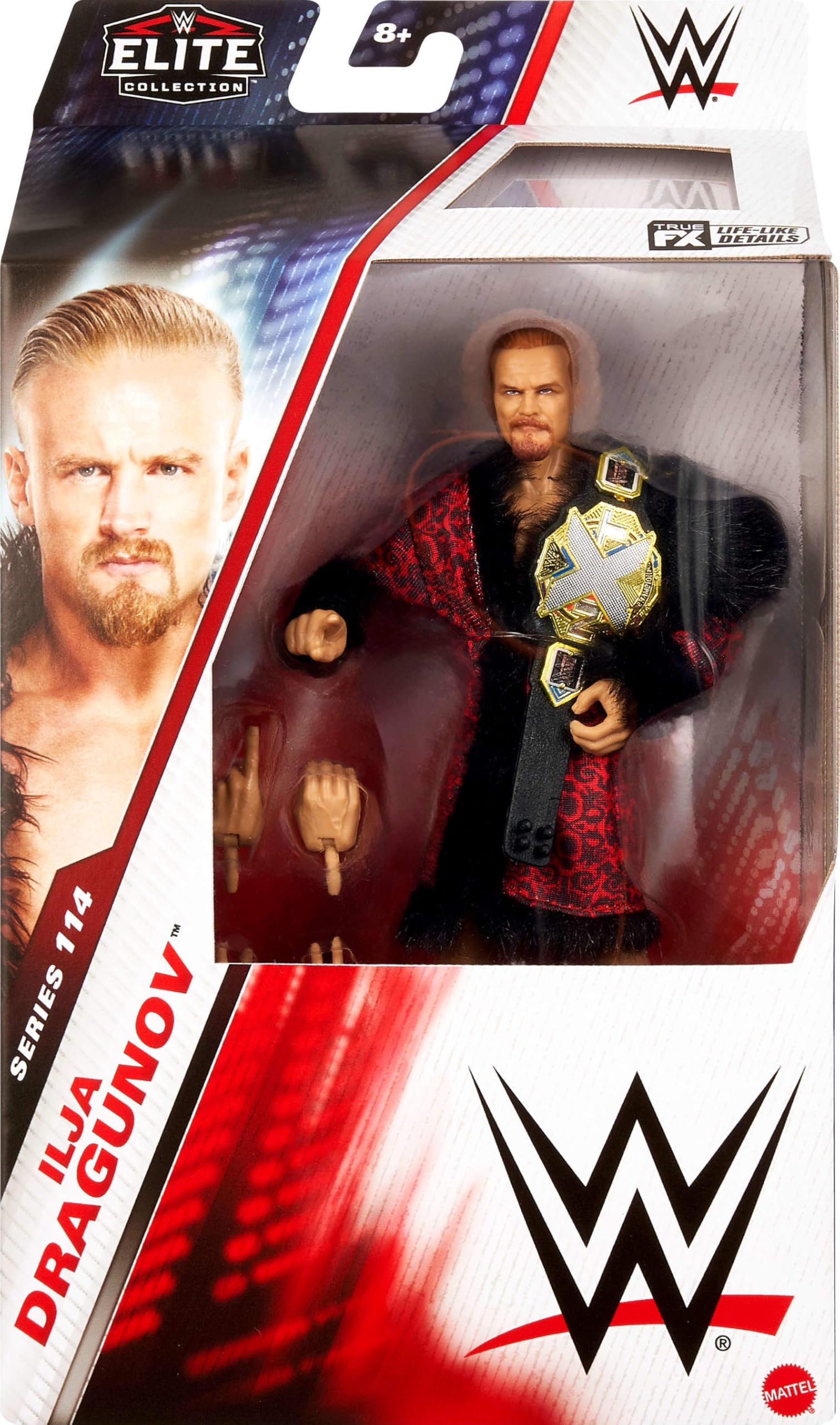 Ilja Dragunov figure with 25 articulation points enables dynamic signature moves.
