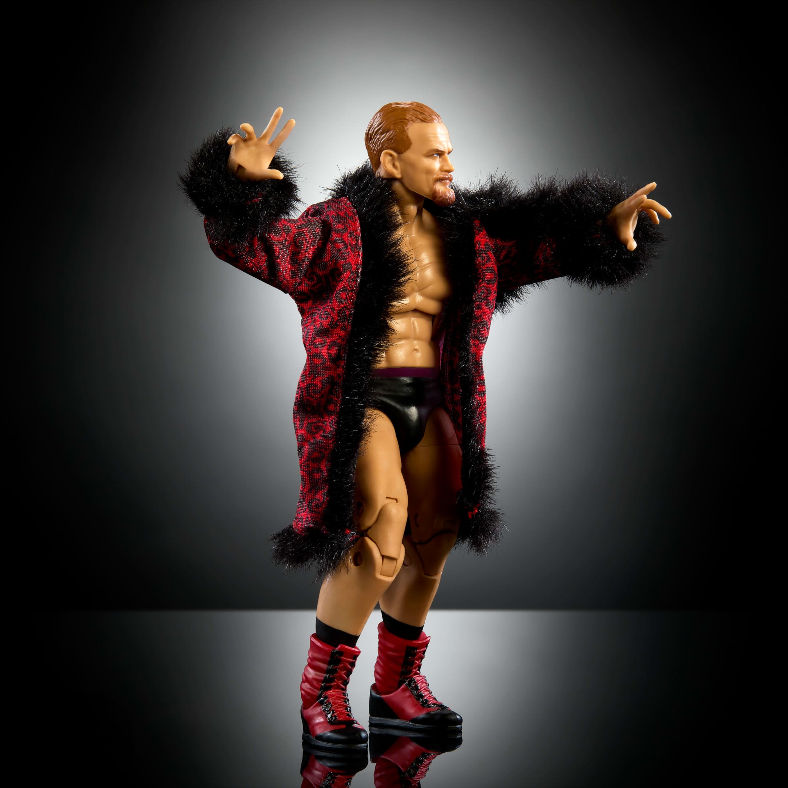 6-inch scale fits with other WWE Elite figures.