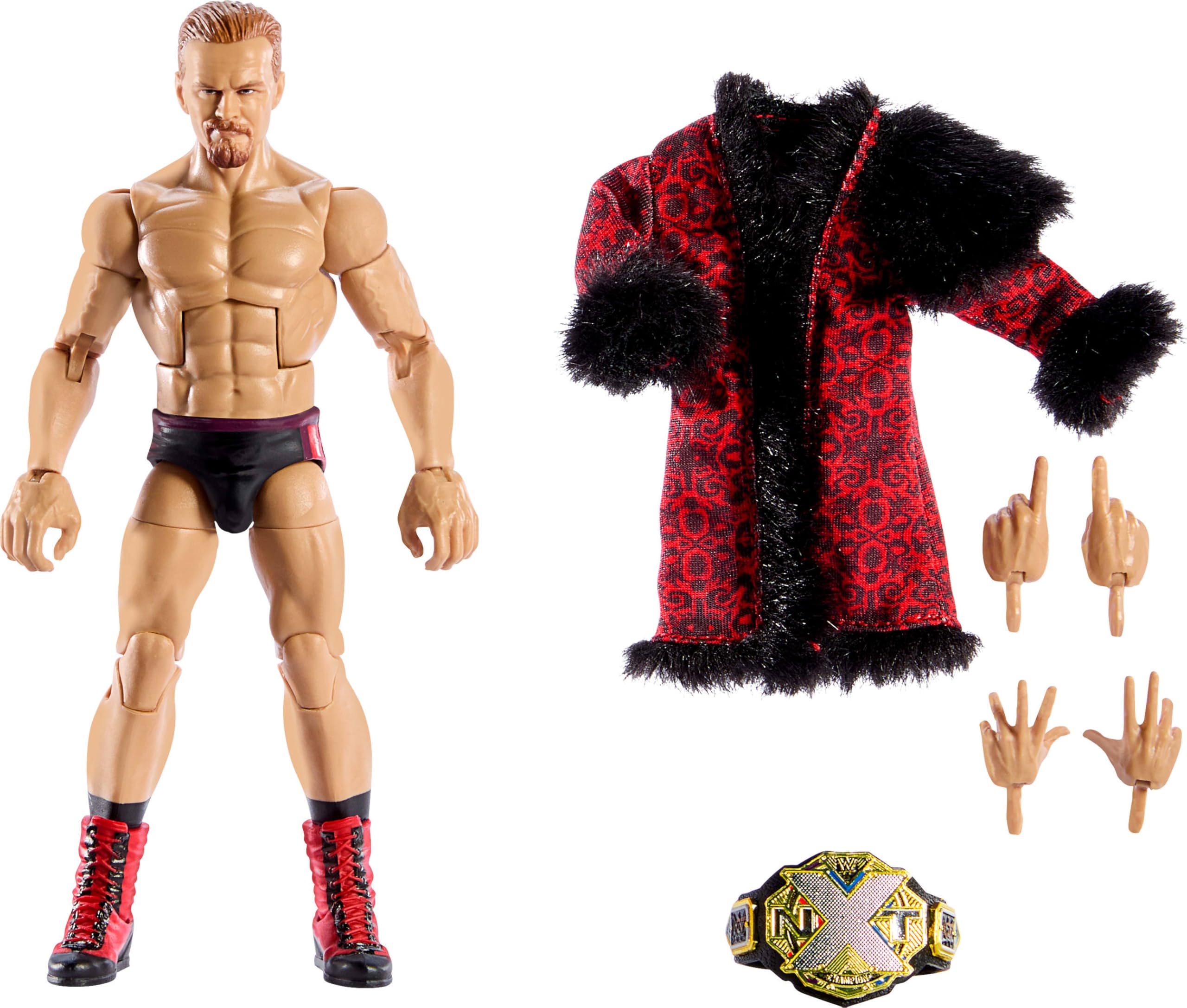 Mattel WWE Elite Ilja Dragunov figure for authentic posing and display.