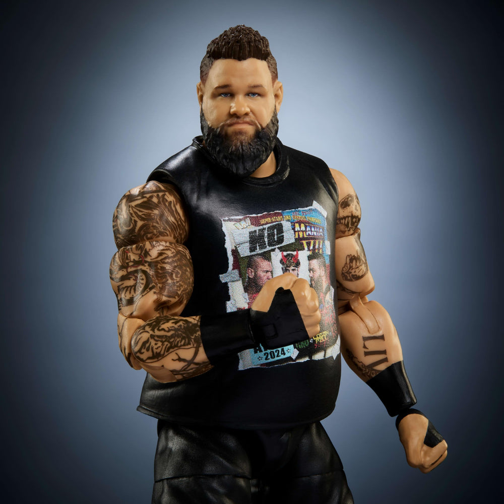 Mattel WWE Elite Kevin Owens figure swappable-hands option for dynamic posing