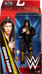 Mattel WWE Elite Chris Sabin figure highlights 25 articulation points for dynamic posing.