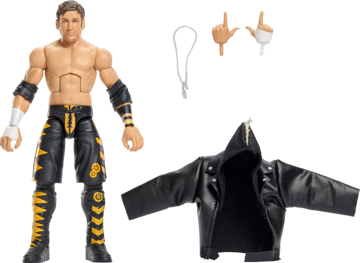 Mattel WWE Elite Chris Sabin figure front view showing poseable stature for display.