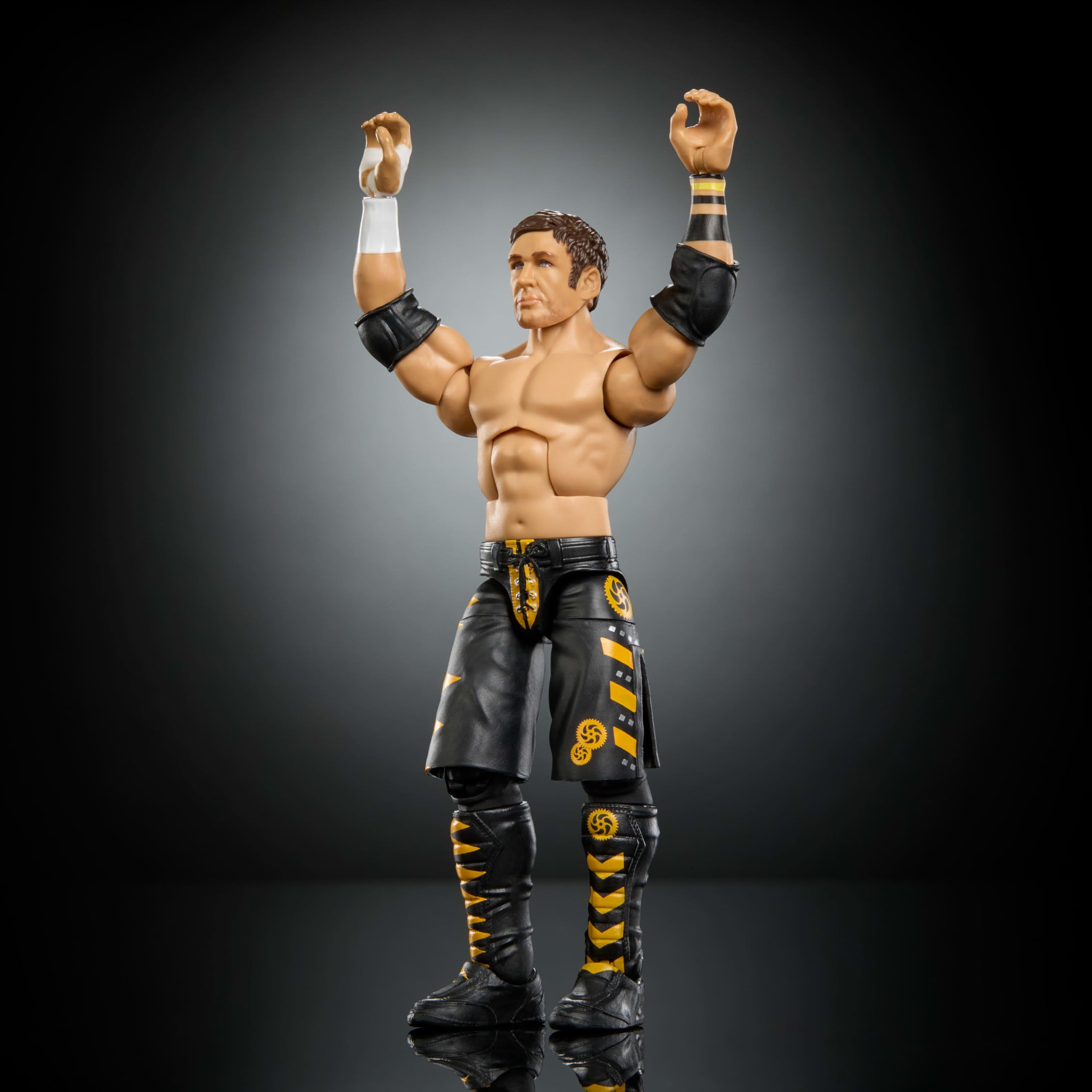 Mattel WWE Elite Chris Sabin figure with TrueFX detailing for lifelike facial features.