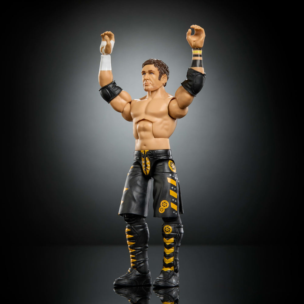 Mattel WWE Elite Chris Sabin figure with TrueFX detailing for lifelike facial features.