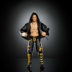 Mattel WWE Elite Chris Sabin figure includes iconic accessories for authentic play and display.