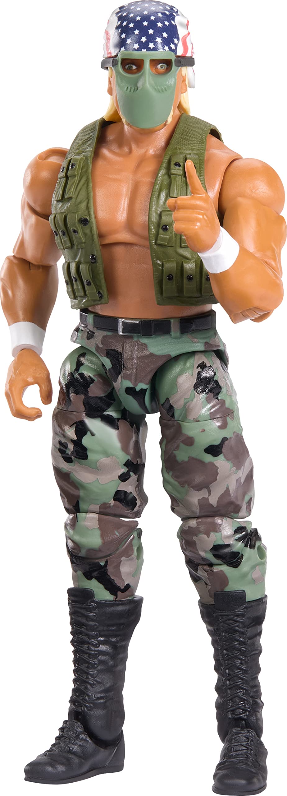 Build-A-Figure parts from Hulk Hogan set to complete Mr Perfect figure.