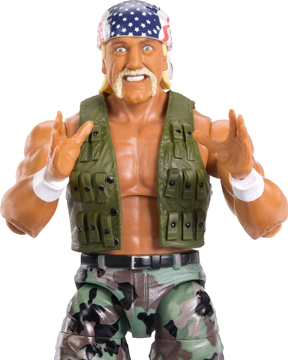 Hulk Hogan action figure with TrueFX detailing for lifelike look.