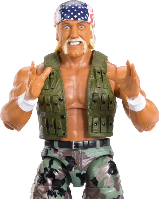 Hulk Hogan action figure with TrueFX detailing for lifelike look.