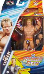 Mattel WWE Elite Lex Luger figure TrueFX face for lifelike photography.