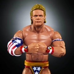 Mattel WWE Elite Lex Luger includes referee Build-A-Figure parts for assembly.