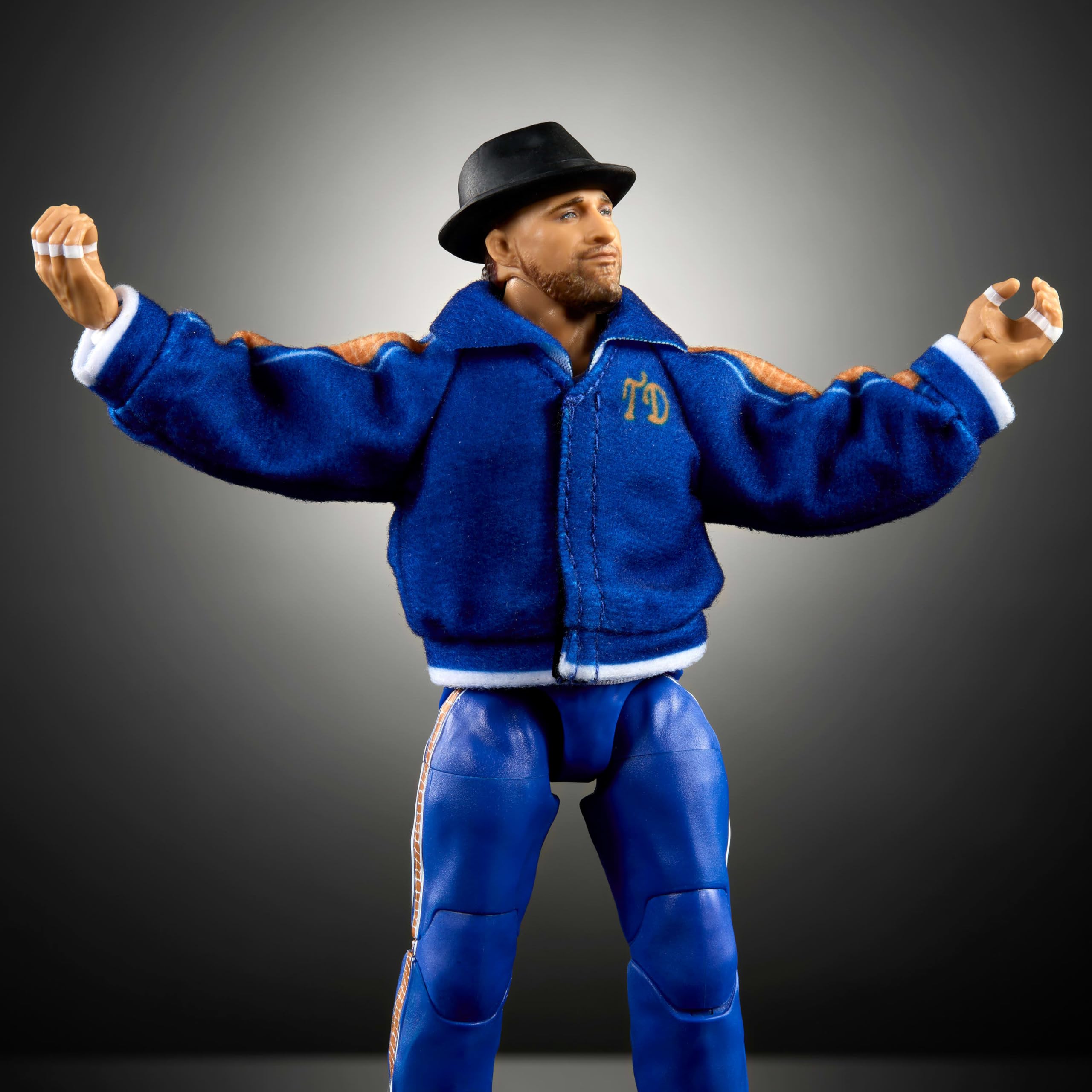 Mattel WWE Tony D’Angelo with interchangeable hands for versatile play and display.