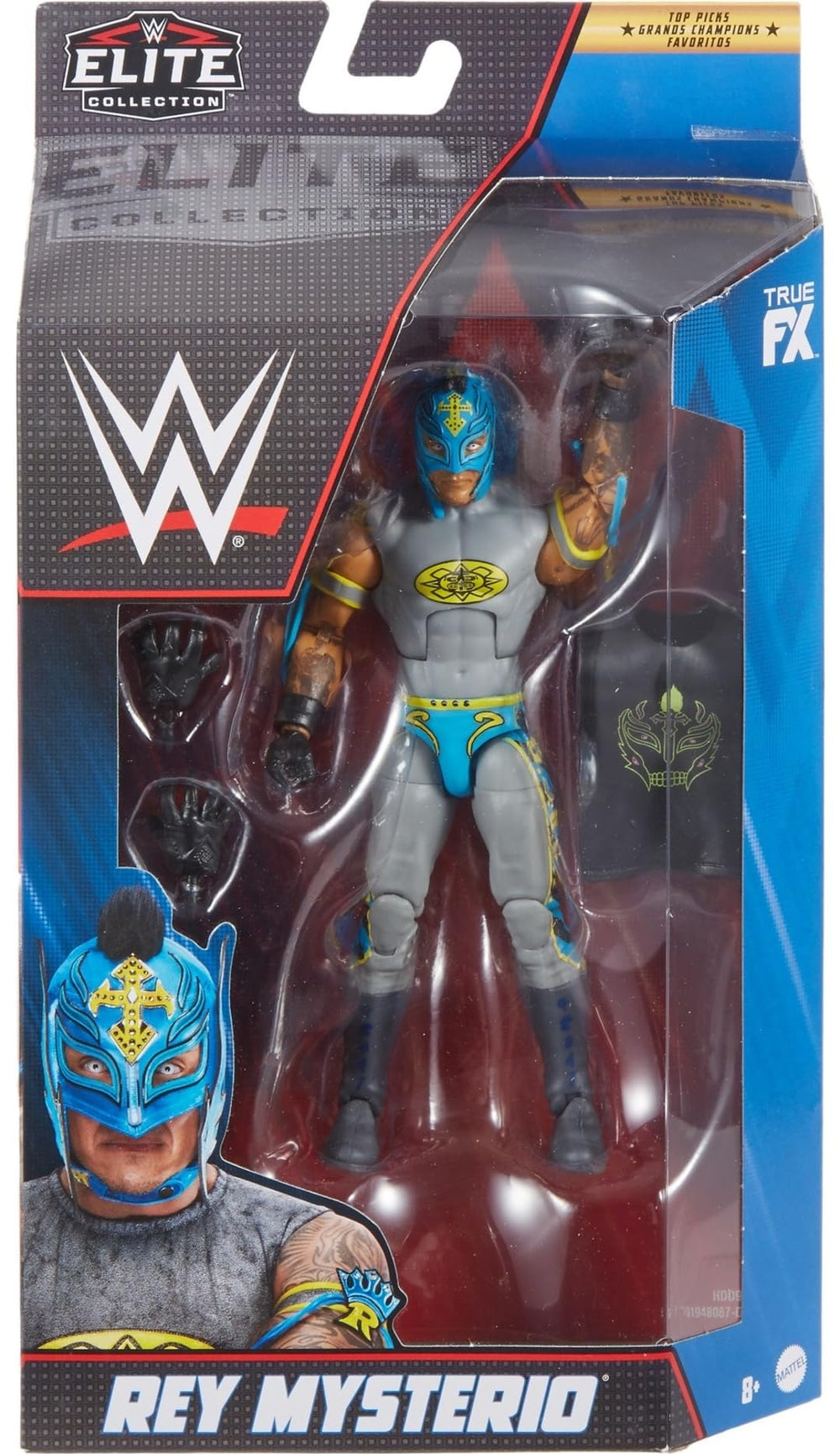 Mattel Rey Mysterio figure articulation enables dynamic posing