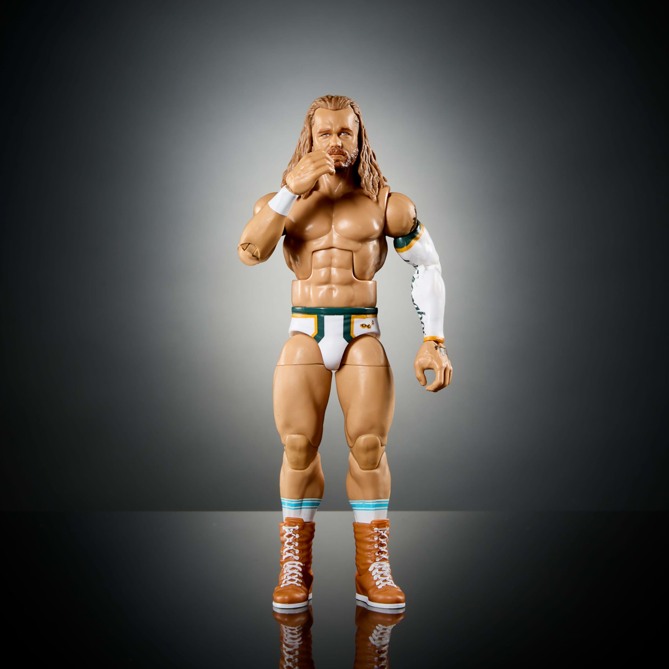 Accessories pack for Mattel WWE Elite Tyler Bate figure for authentic setups.
