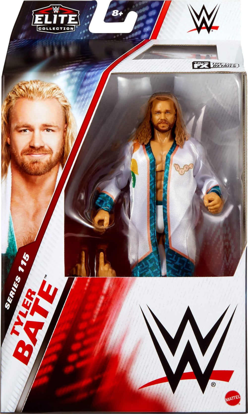 Tyler Bate figure with 25-point articulation pose example for dynamic action.