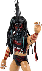 Mattel Finn Balor Elite interchangeable hands enable varied action poses.