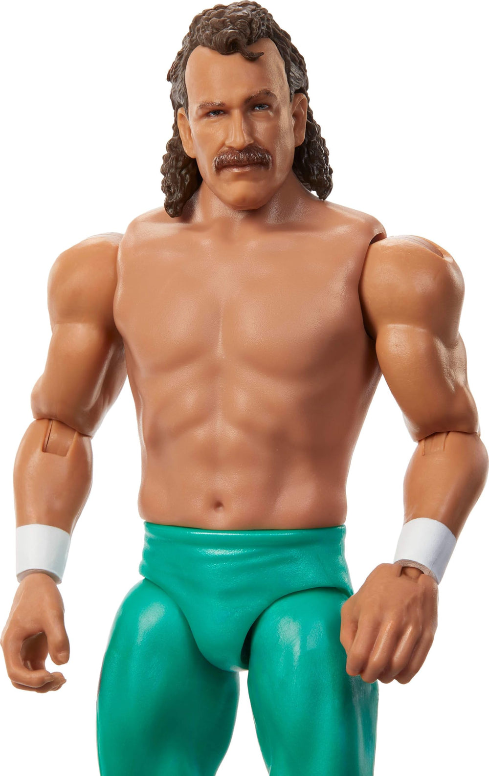Jake Roberts action figure highlighting 10 articulation points for dynamic posing and play.