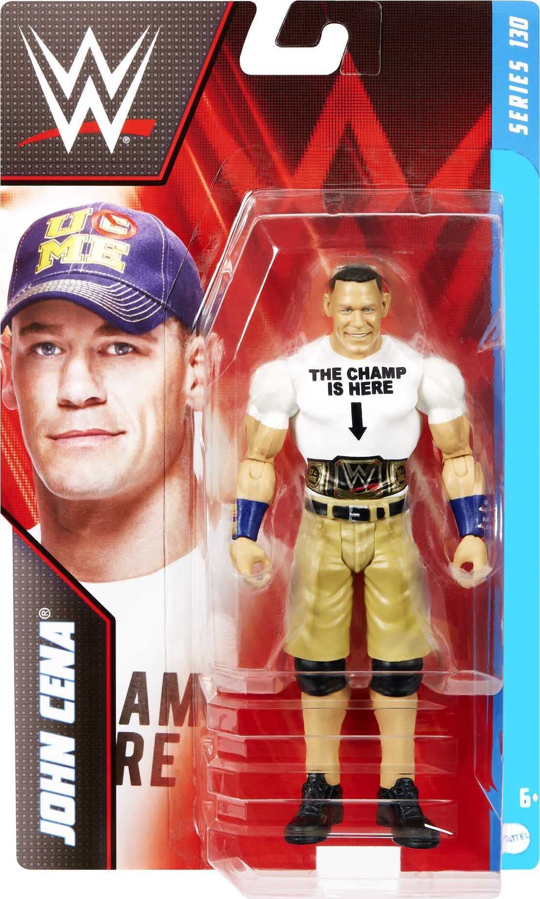 Mattel WWE John Cena figure packaging view ideal for display and gifting