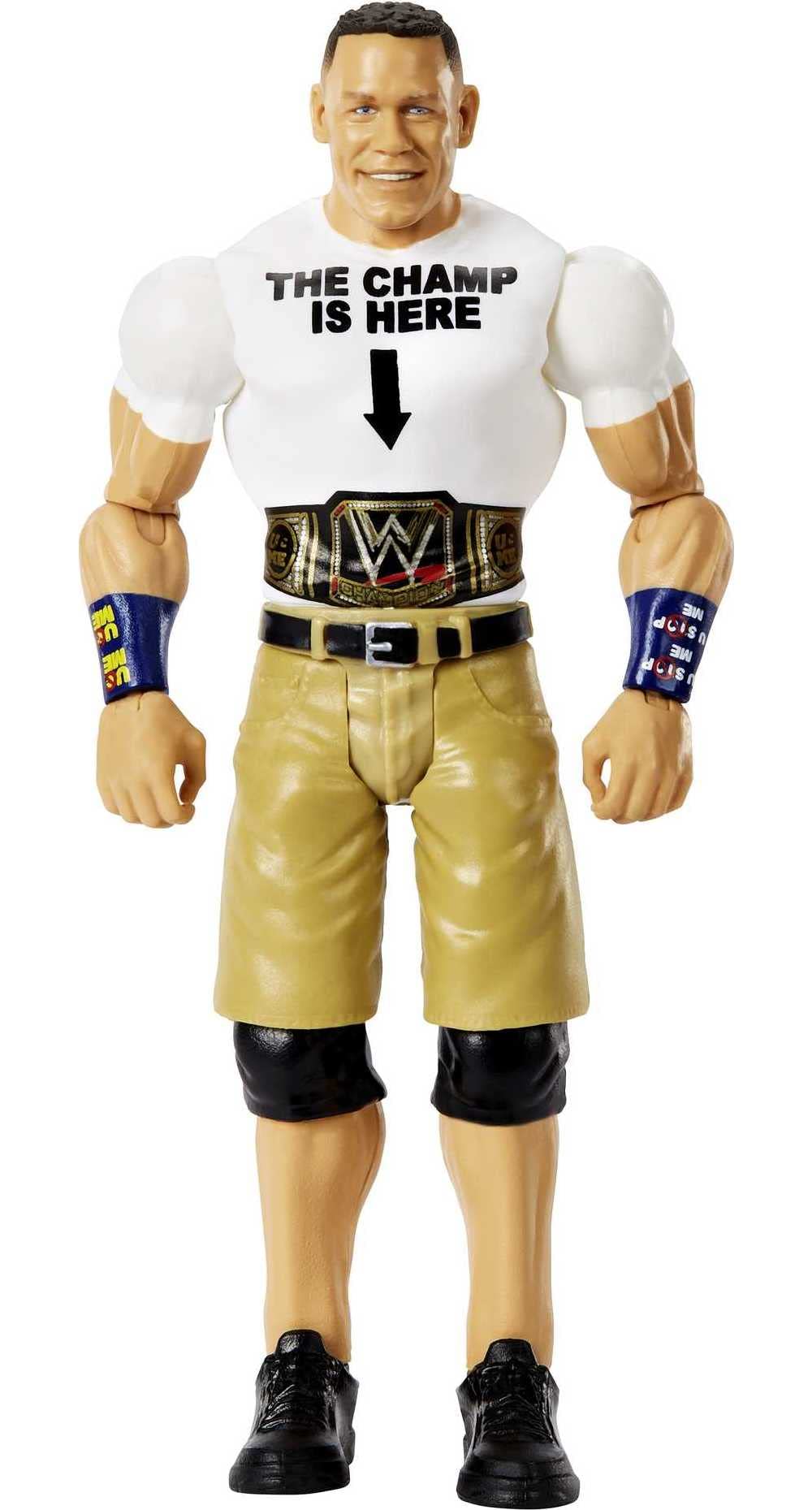 Mattel WWE John Cena figure TrueFX face details for lifelike display