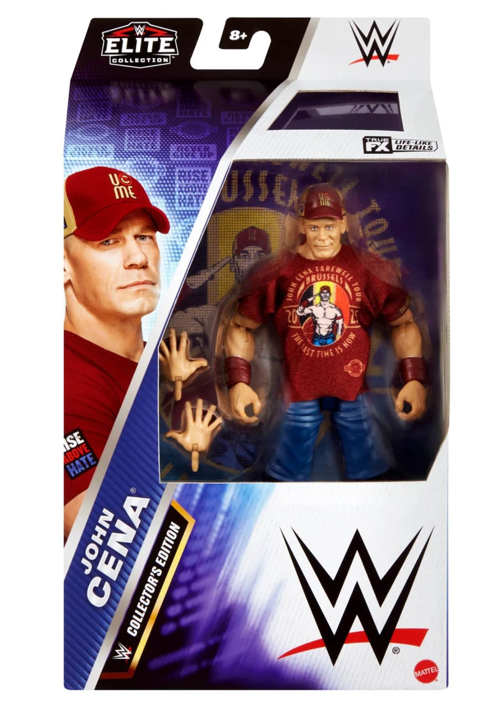 Mattel WWE John Cena Elite figure poised for display and storytelling.