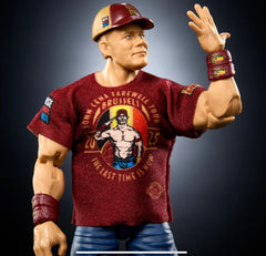 Mattel WWE John Cena Elite figure ring entrance pose for dioramas.