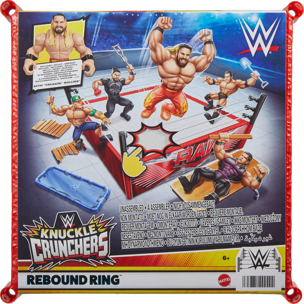 Outside-ring play area enables dramatic match scenarios