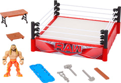 Mattel WWE Knuckle Crunchers Rebound Ring setup for dynamic play