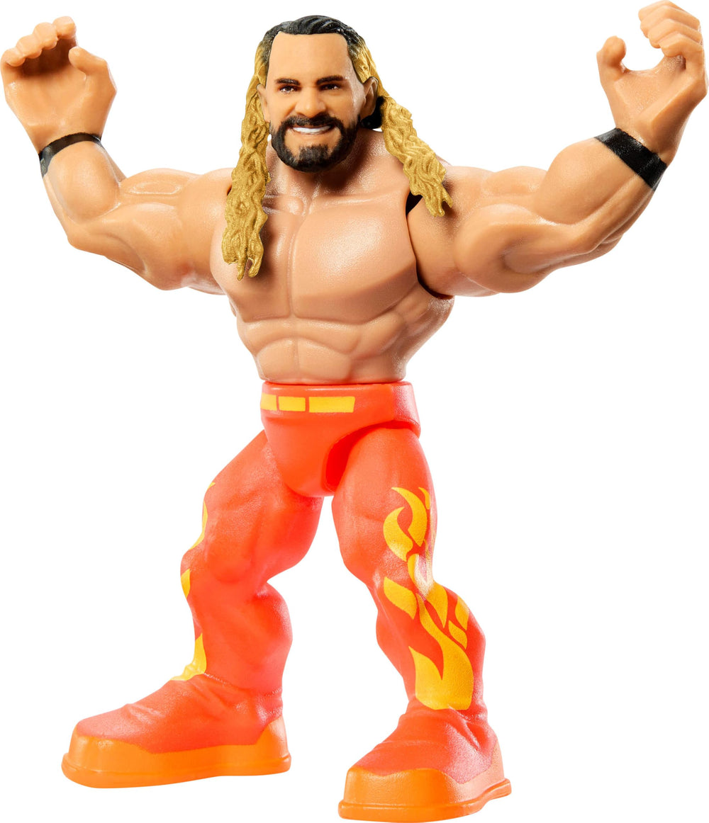 Mattel WWE Knuckle Crunchers Seth Rollins figure for crunching action