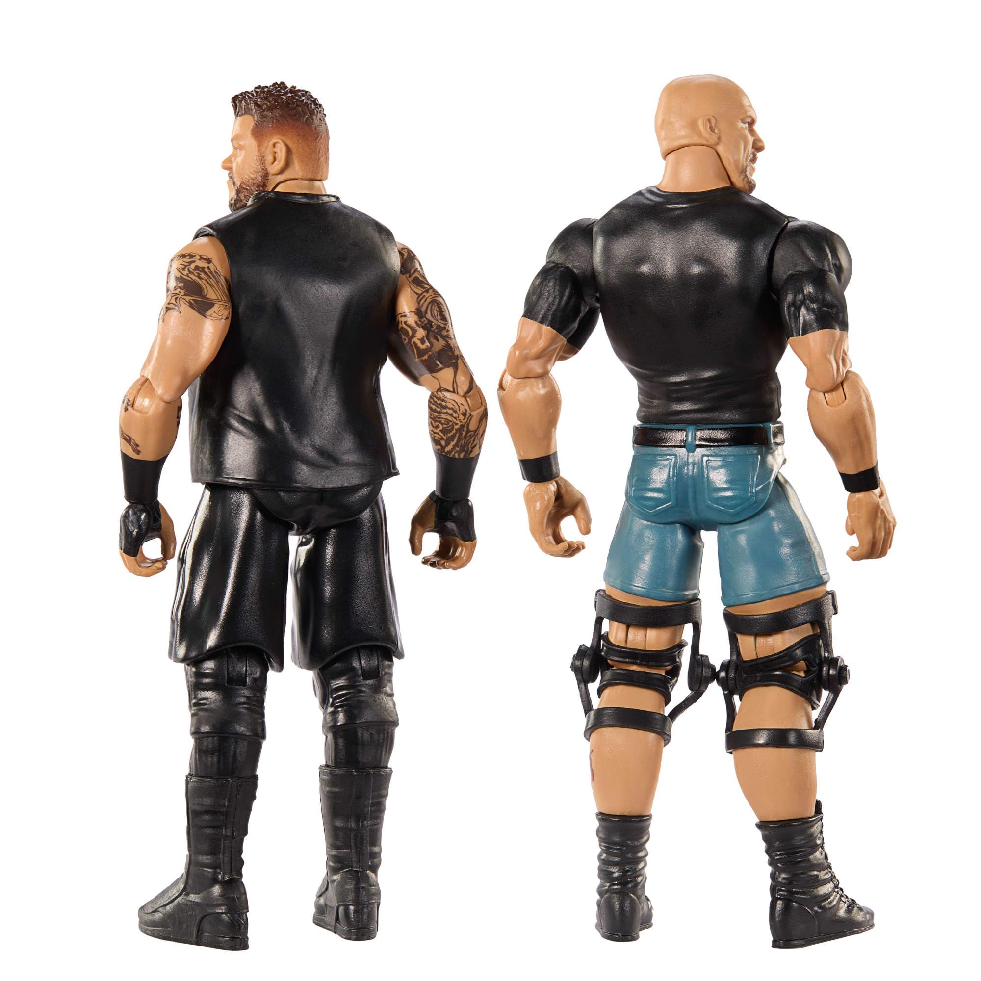 Mattel WWE Main Event articulated joints enable flexible posing and action scenes.