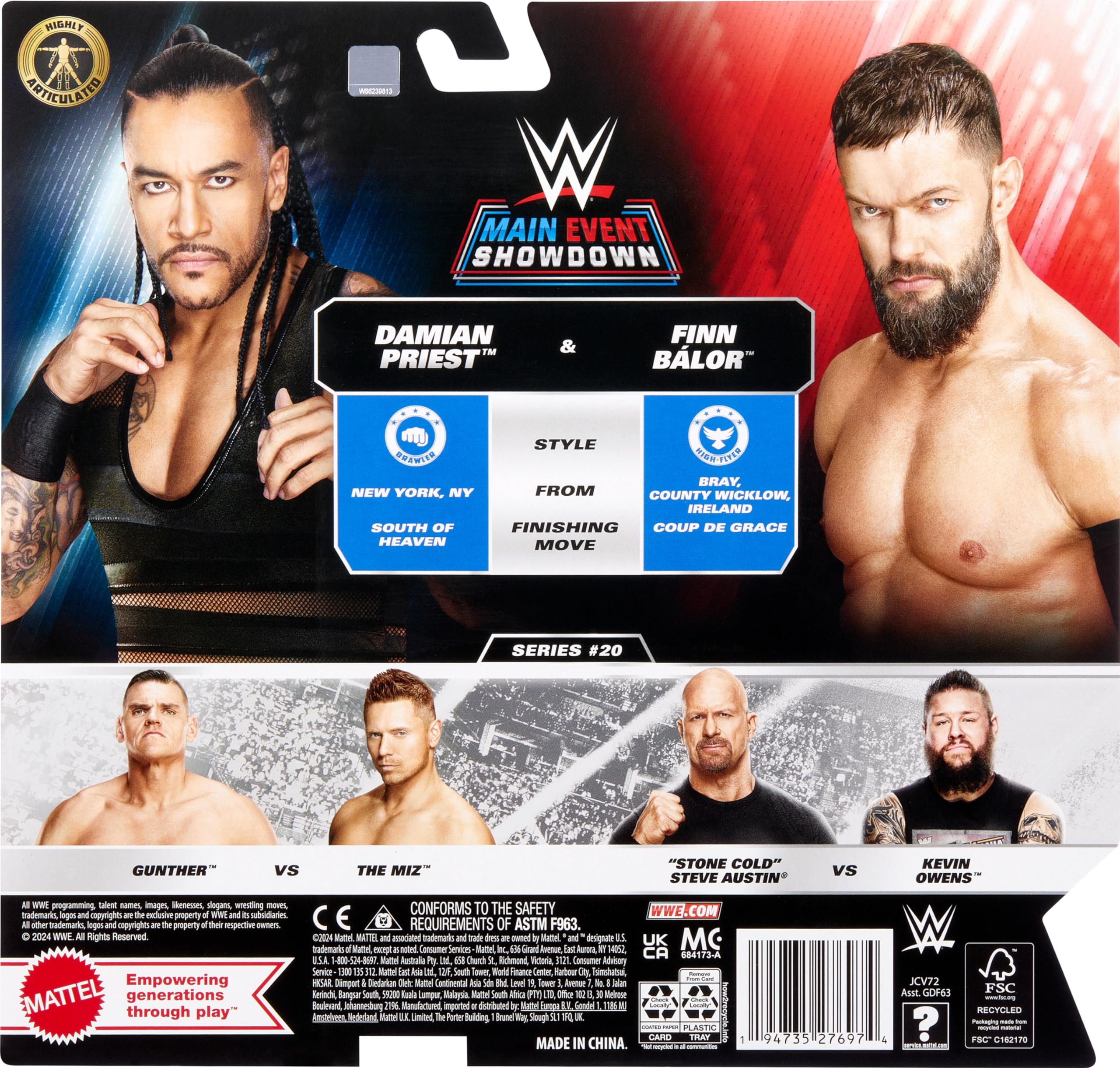 Collectible WWE Main Event Showdown set for bigger battles and display scenes.