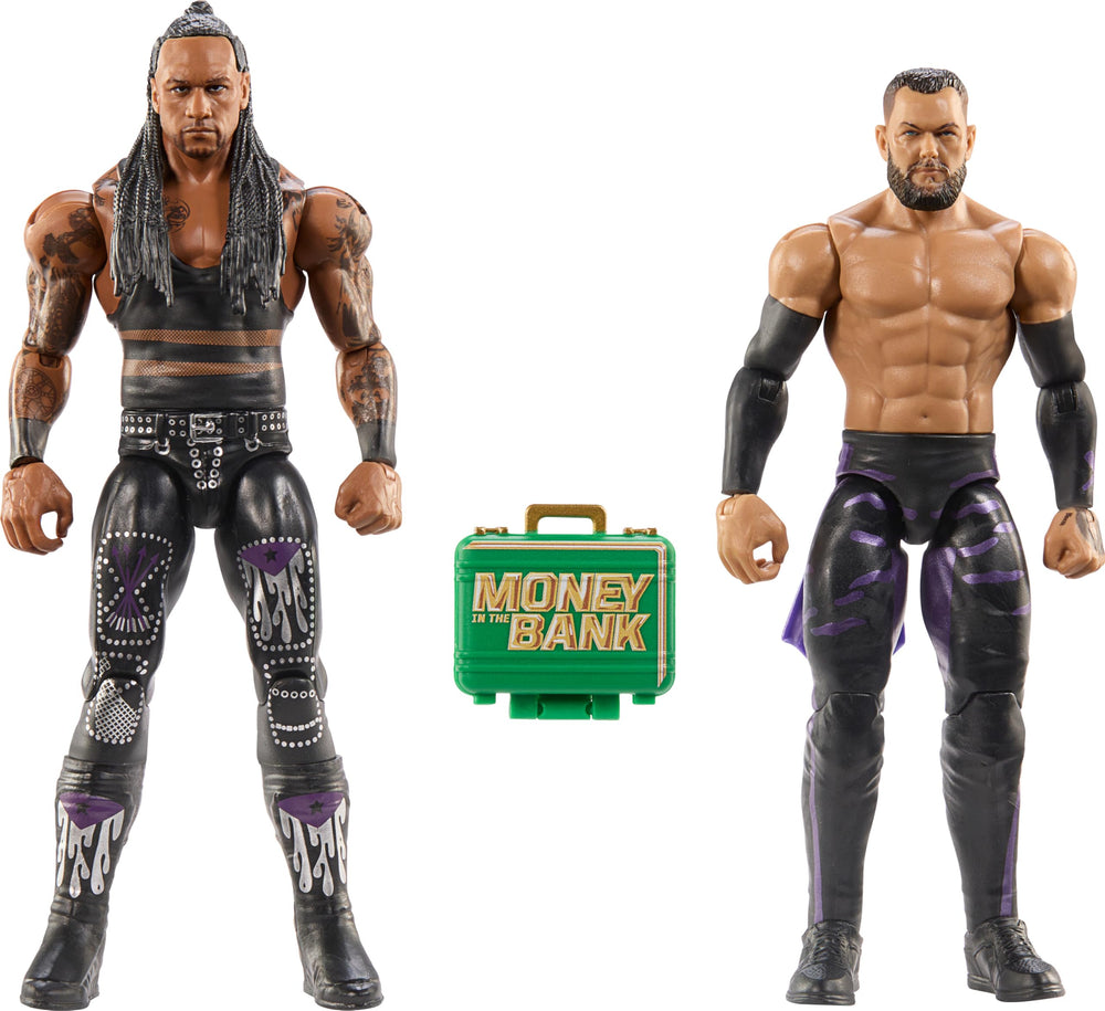 Mattel WWE Main Event Priest action figure in front view for dynamic display and play.