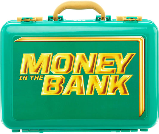 Mattel WWE Money in the Bank Carrying Case front graphic supports display and on-the-go play