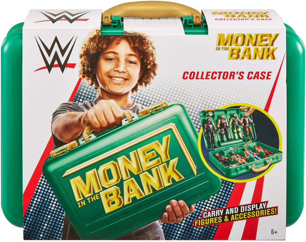 Mattel WWE Money in the Bank Carrying Case interior with dividers for organized storage