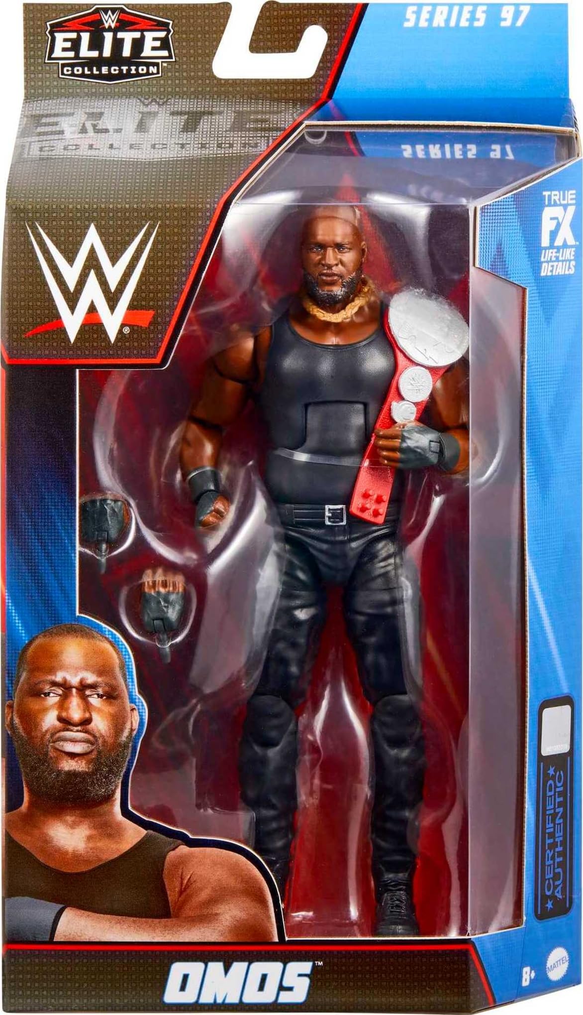 Omos Elite figure with 25-point articulation enables dynamic posing.