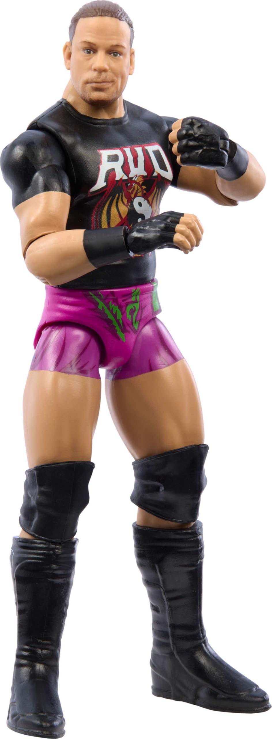 Mattel WWE Rob Van Dam dynamic posing for action-packed scenes.