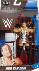 Mattel WWE Rob Van Dam Elite articulation enables dynamic posing