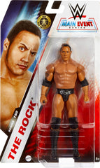 Mattel WWE The Rock 6-inch figure showing 10 articulation points for dynamic posing.