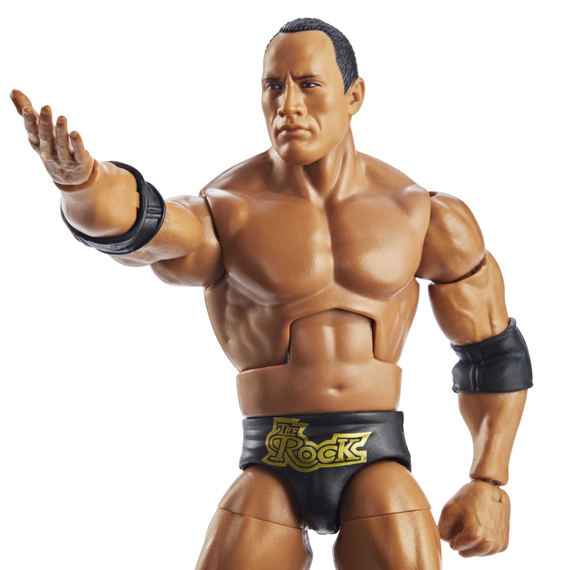 Mattel WWE Rock WrestleMania Elite figure accessory for themed play and display.