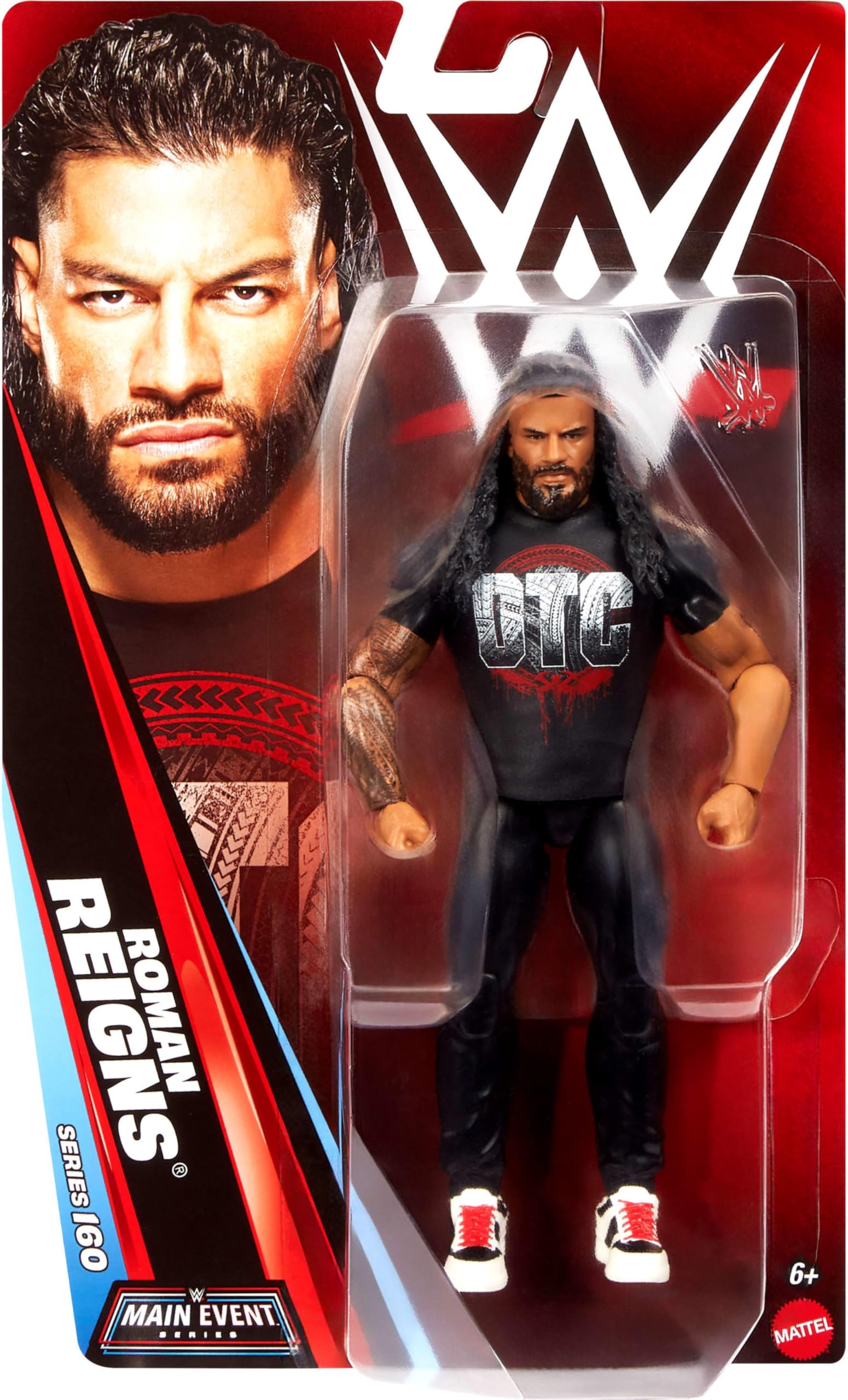 Mattel WWE Roman Reigns main event figure articulation pose highlights 14 points for dynamic posing