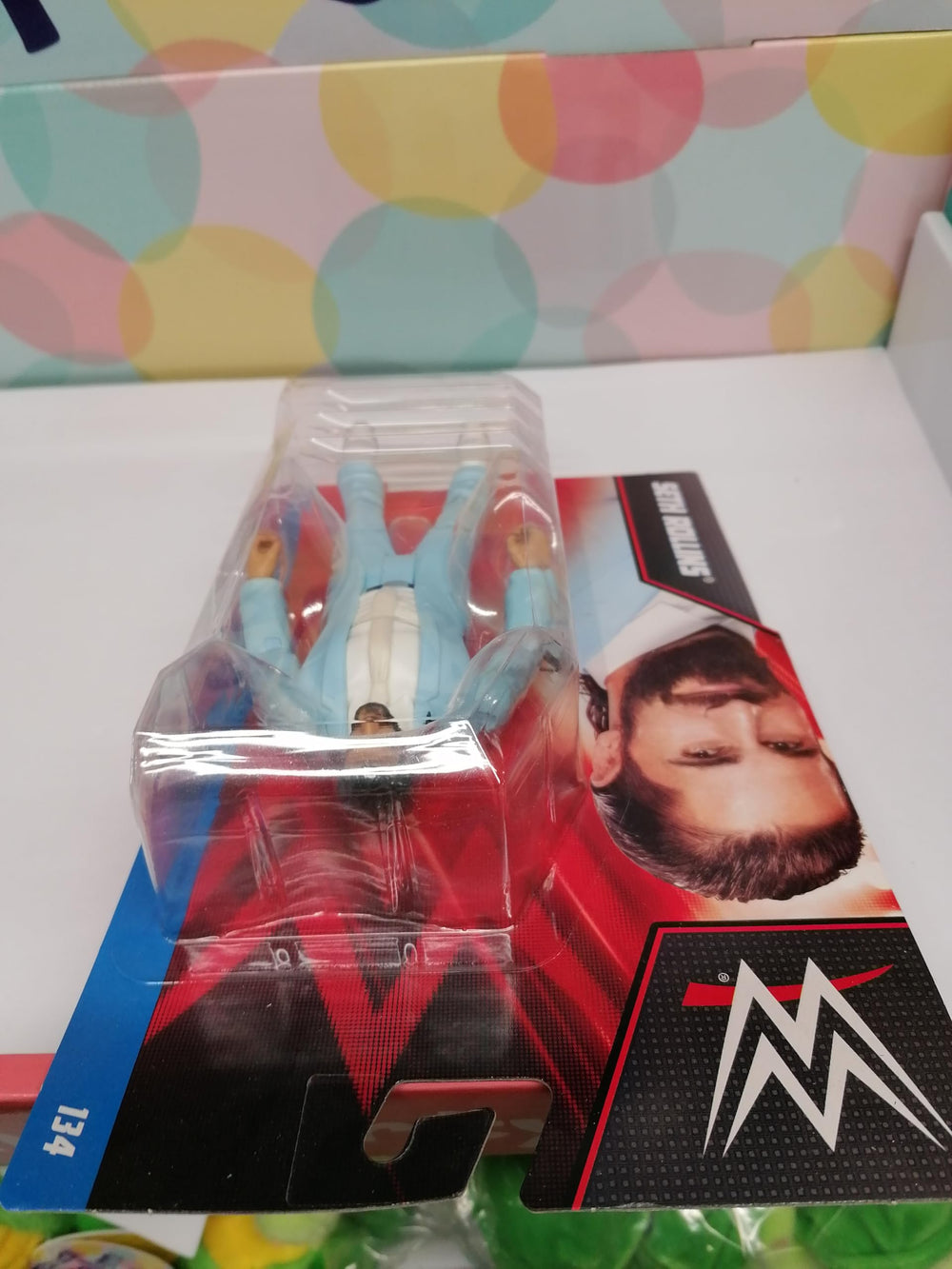 Mattel WWE Seth Rollins compatible with other WWE figures for battles.