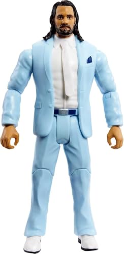 Mattel WWE Seth Rollins ten-points articulation enables signature moves.