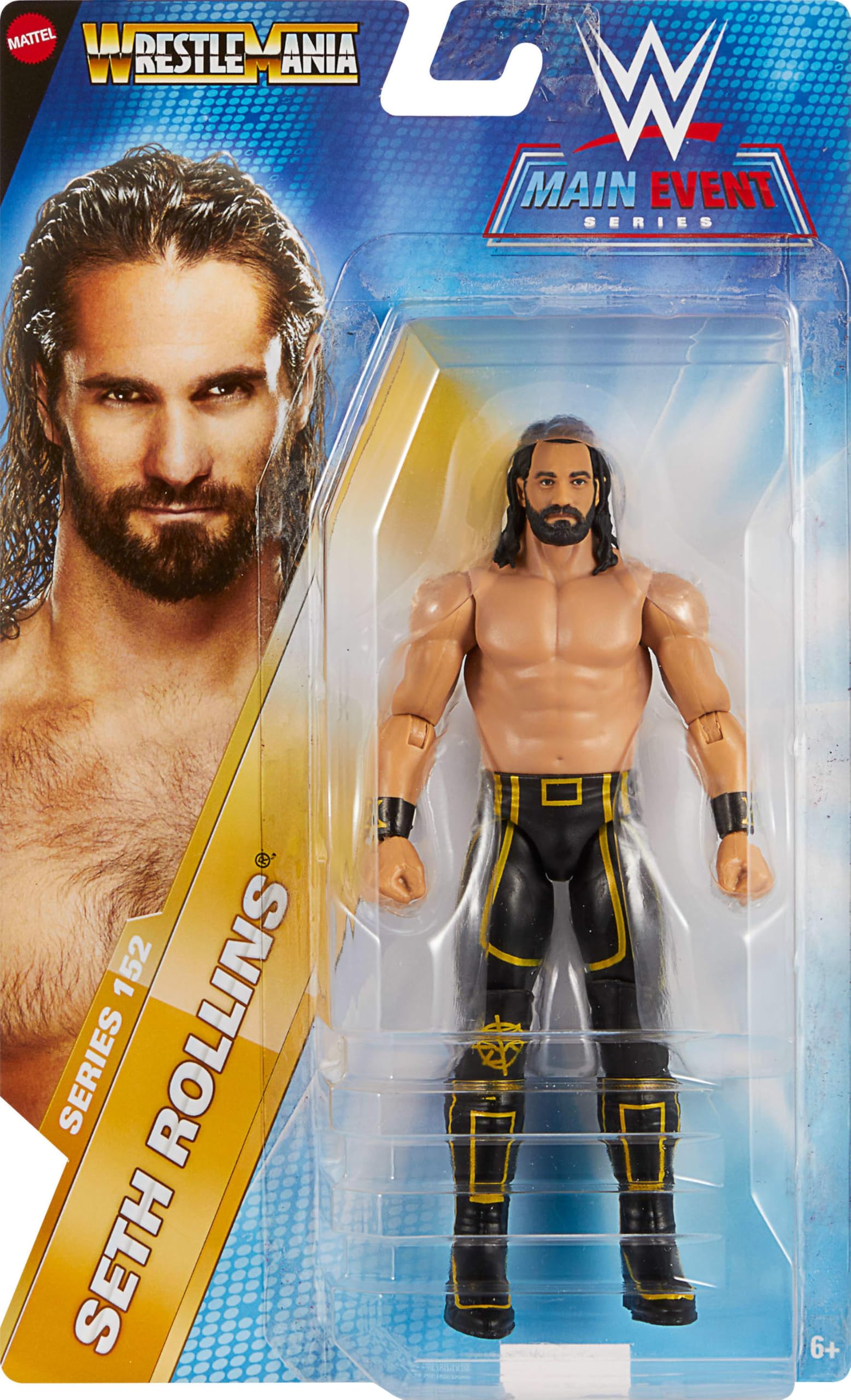 Mattel Seth Rollins TrueFX face detail for lifelike expression
