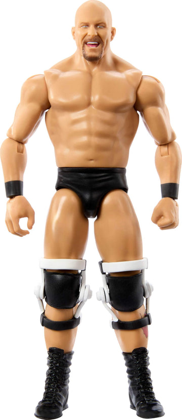 Mattel WWE Stone Cold Steve Austin TrueFX face detail for lifelike expression.