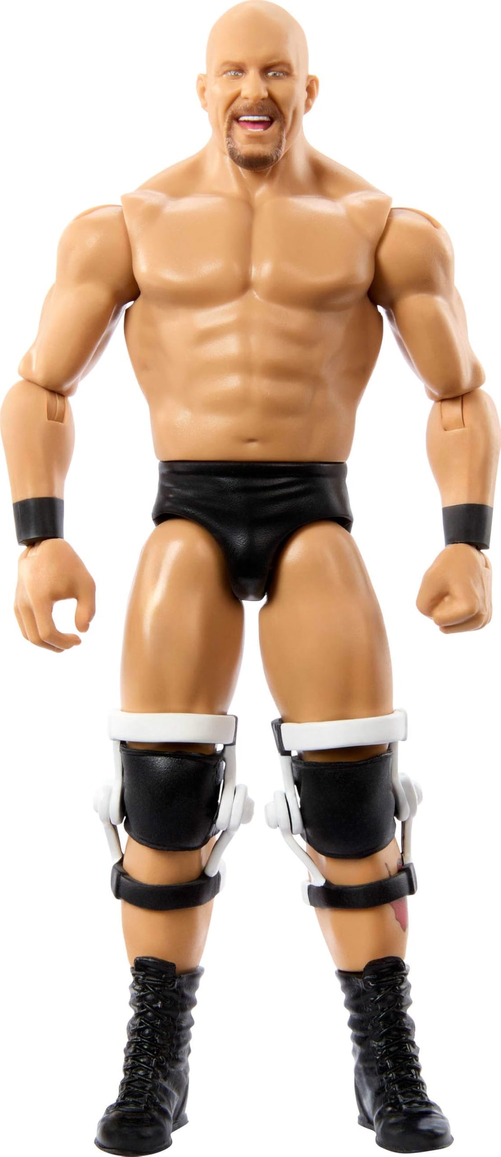 Mattel WWE Stone Cold Steve Austin TrueFX face detail for lifelike expression.