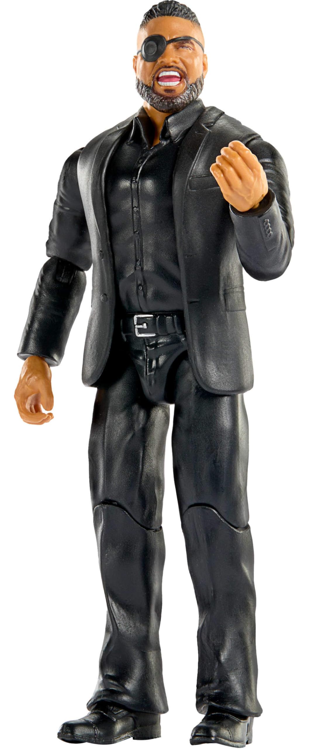Mattel WWE Tonga Loa TrueFX face detail for realistic likeness.