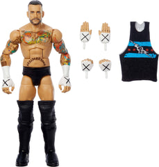Mattel WWE Top Picks CM Punk figure shown at 6-inch scale for authentic display and play.