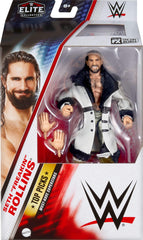 Mattel WWE Top Picks Elite Seth Rollins with swappable hands for varied actions.