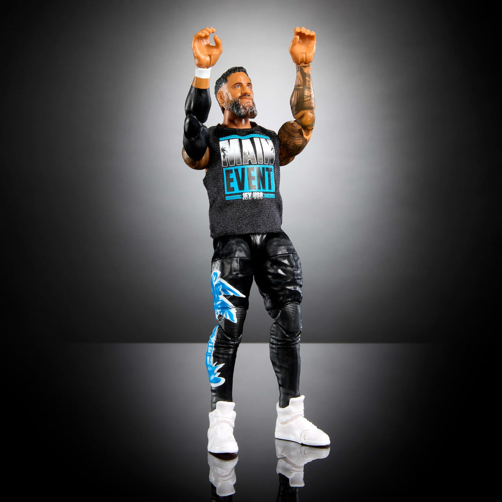 Mattel WWE Top Picks Jey Uso ring gear creates an authentic ring-ready look.