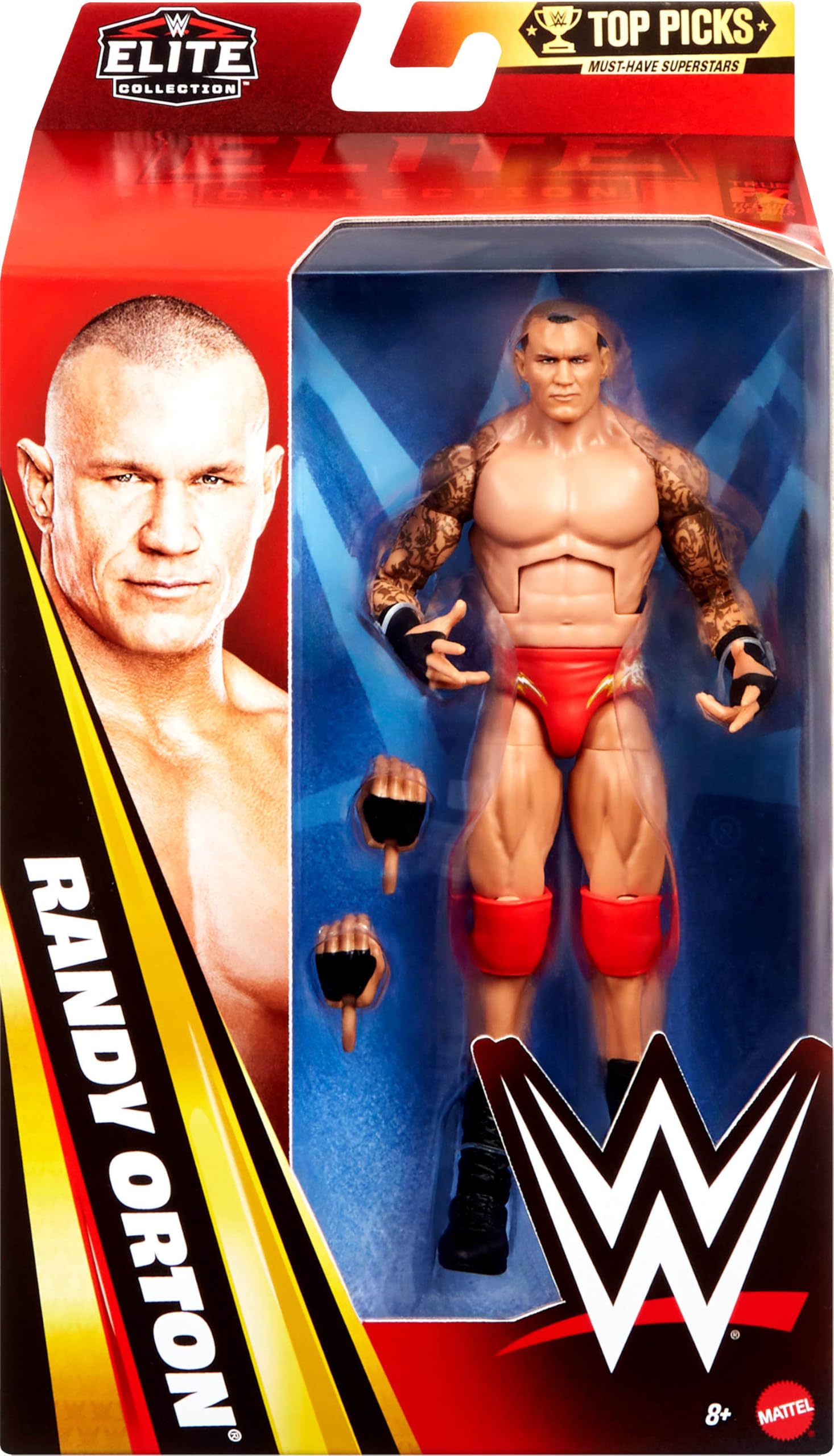 Randy Orton figure with swappable hands for dynamic posing